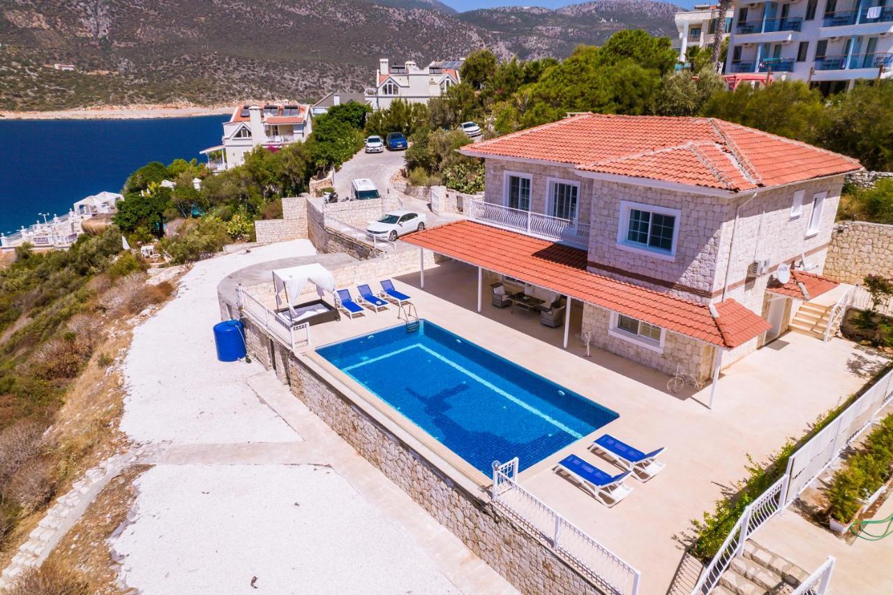 La Kumsal Denize Sifir Ve Ozel Havuzlu Dubleks Suit Kaş Eksteriør bilde