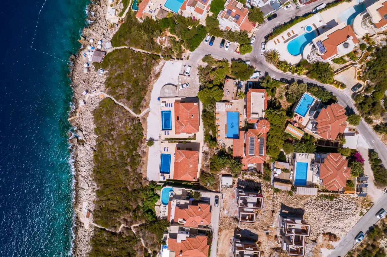 La Kumsal Denize Sifir Ve Ozel Havuzlu Dubleks Suit Kaş Eksteriør bilde