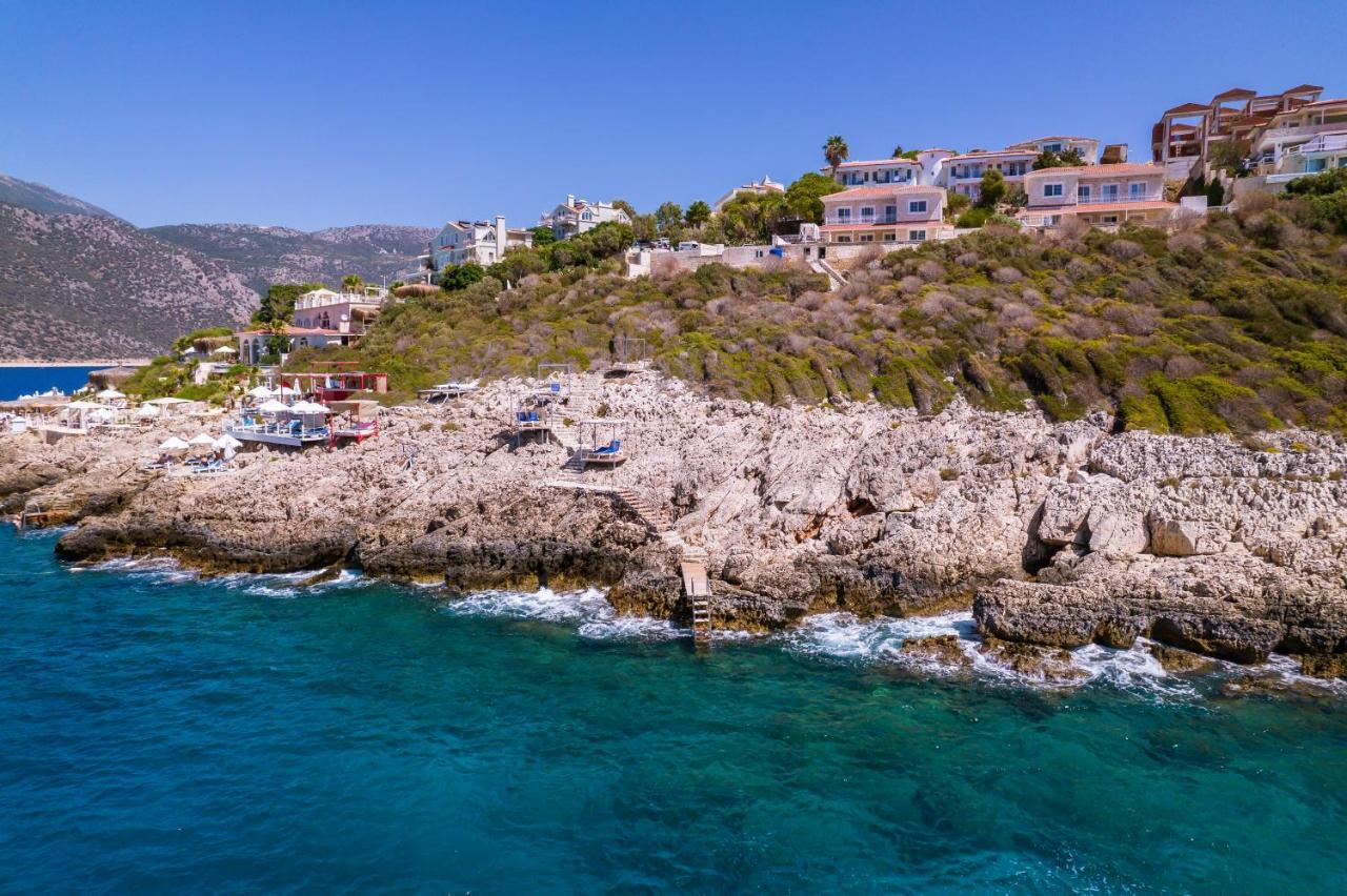 La Kumsal Denize Sifir Ve Ozel Havuzlu Dubleks Suit Kaş Eksteriør bilde