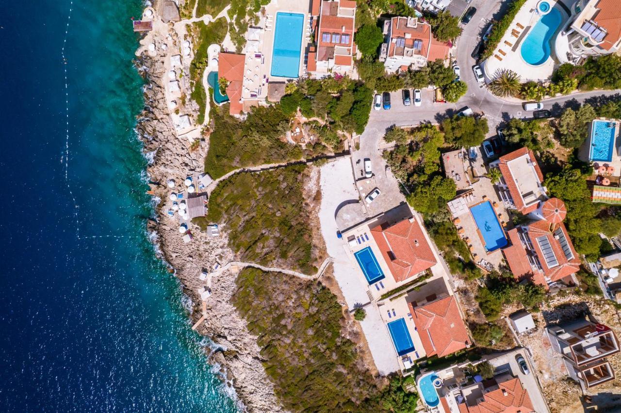 La Kumsal Denize Sifir Ve Ozel Havuzlu Dubleks Suit Kaş Eksteriør bilde