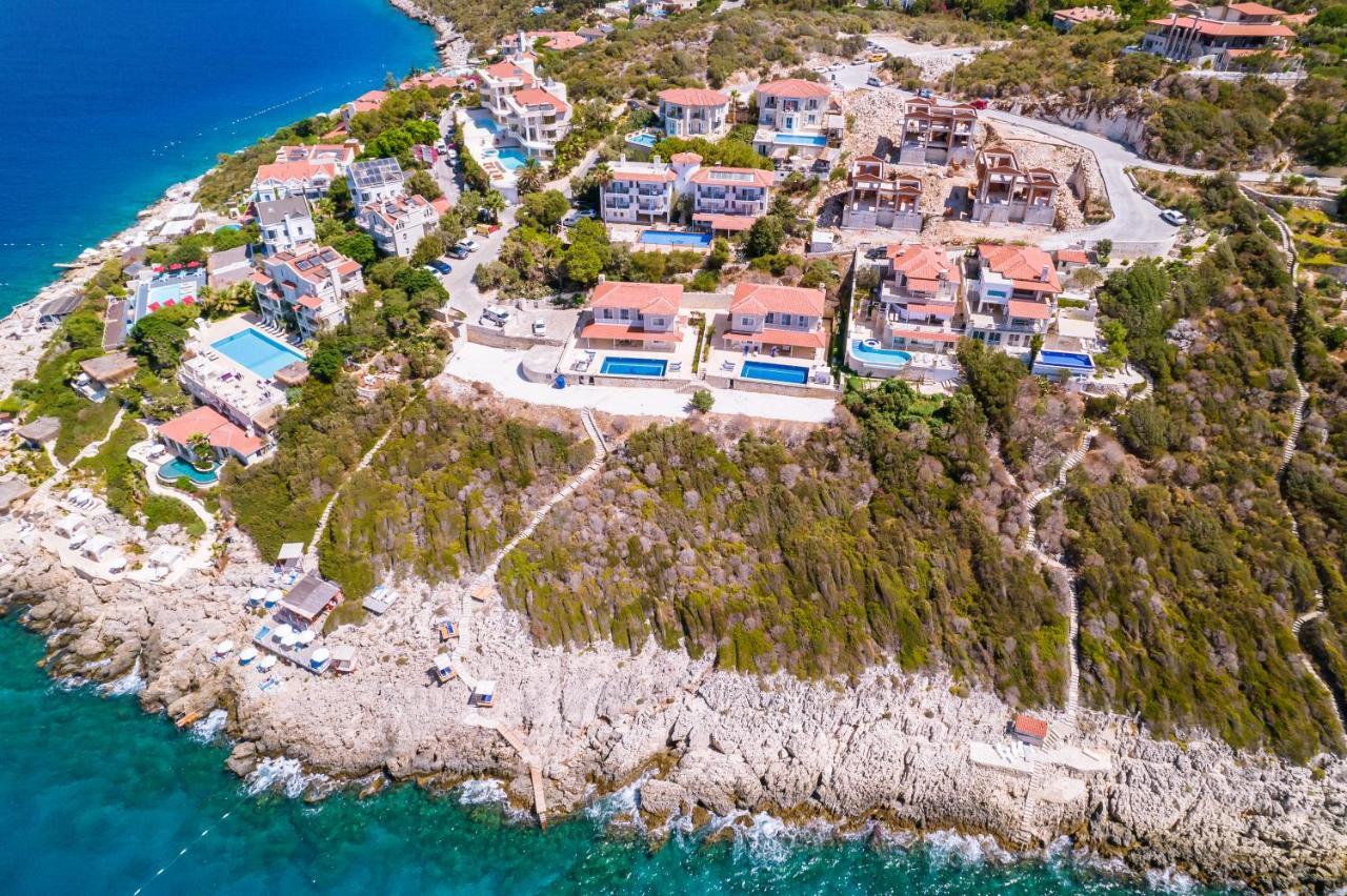 La Kumsal Denize Sifir Ve Ozel Havuzlu Dubleks Suit Kaş Eksteriør bilde