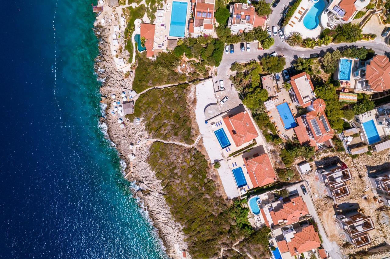 La Kumsal Denize Sifir Ve Ozel Havuzlu Dubleks Suit Kaş Eksteriør bilde