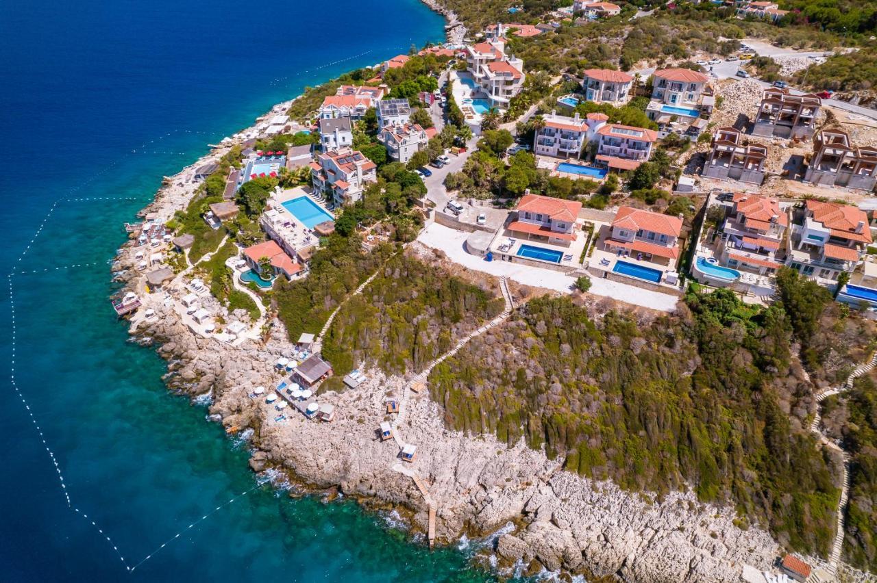 La Kumsal Denize Sifir Ve Ozel Havuzlu Dubleks Suit Kaş Eksteriør bilde